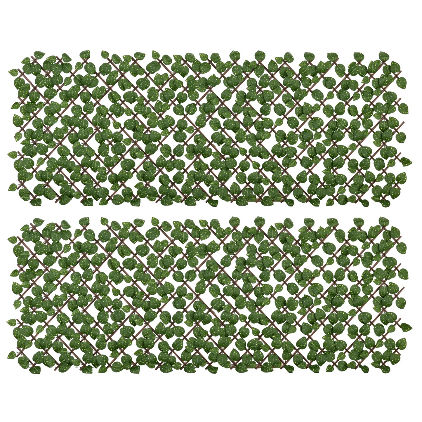 Set of 2 Expandable Artificial Trellis Hedges