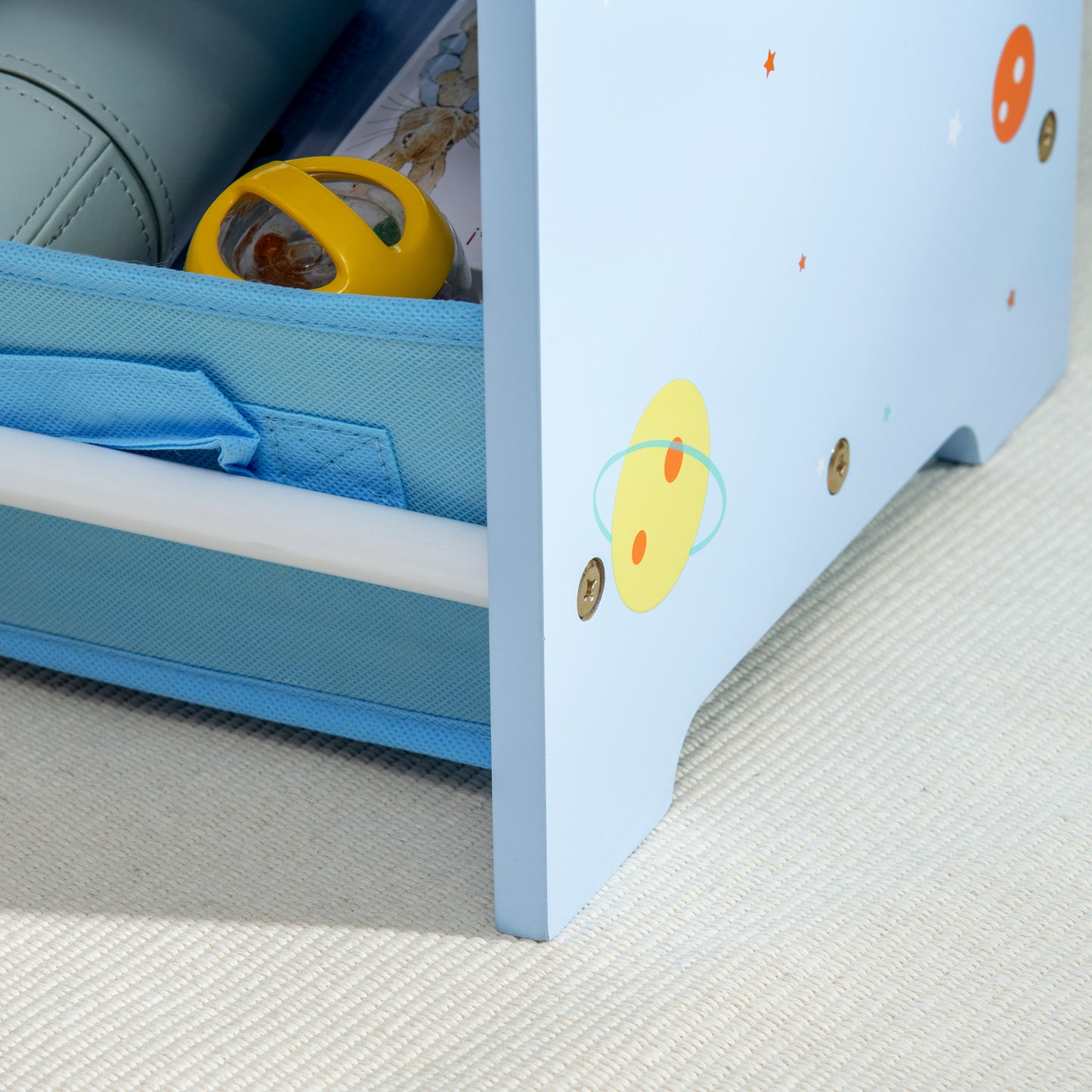 3PCs Kids Bedroom Furniture Set with Bed, Toy Box Bench
