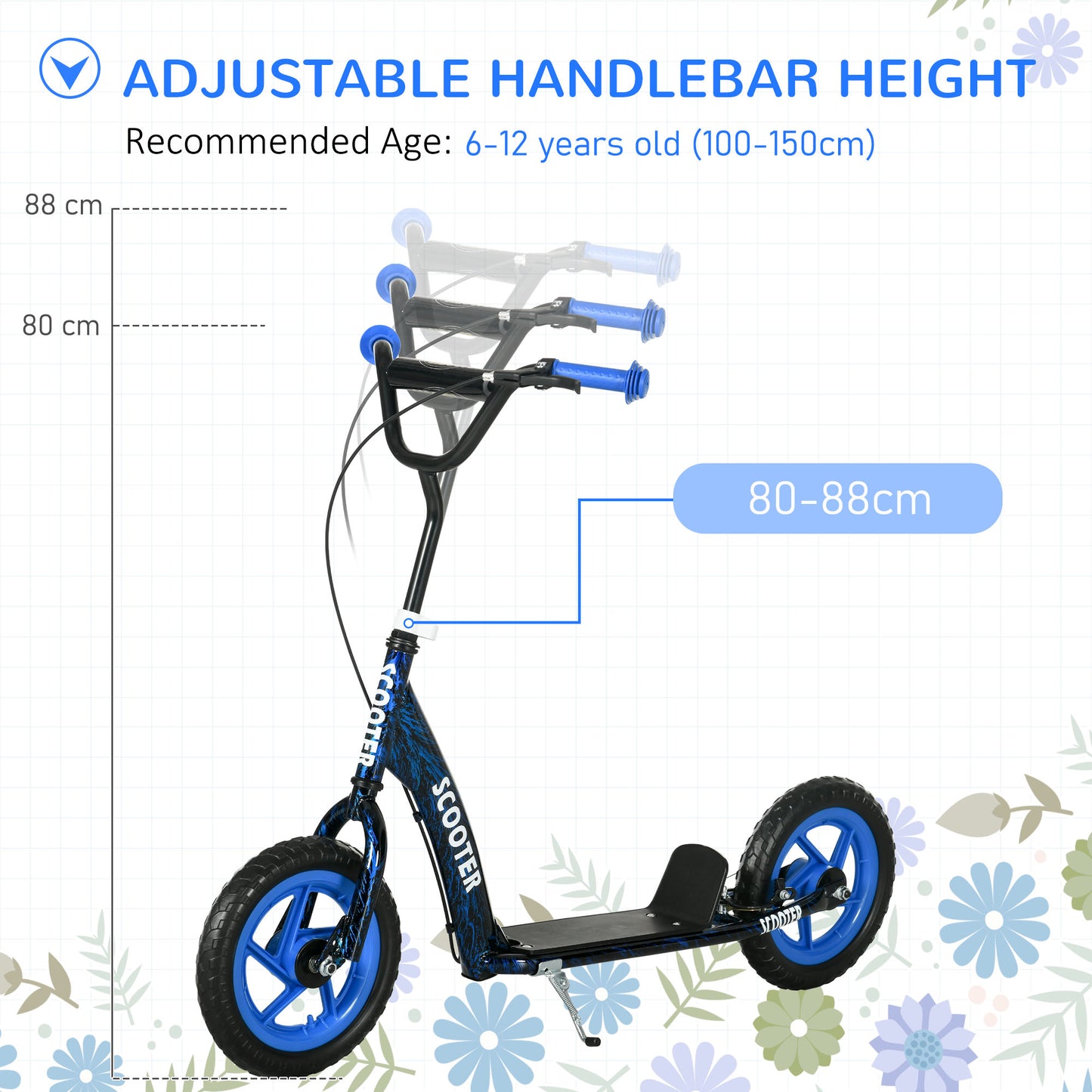 Kids Scooter with Adjustable Handlebar