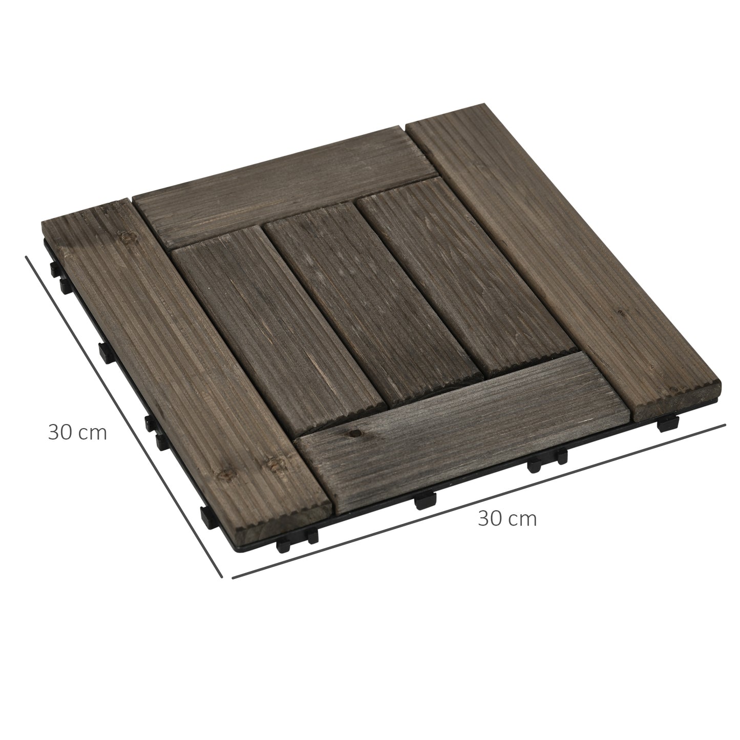 27 Pcs Wooden Interlocking Decking Tiles (1)
