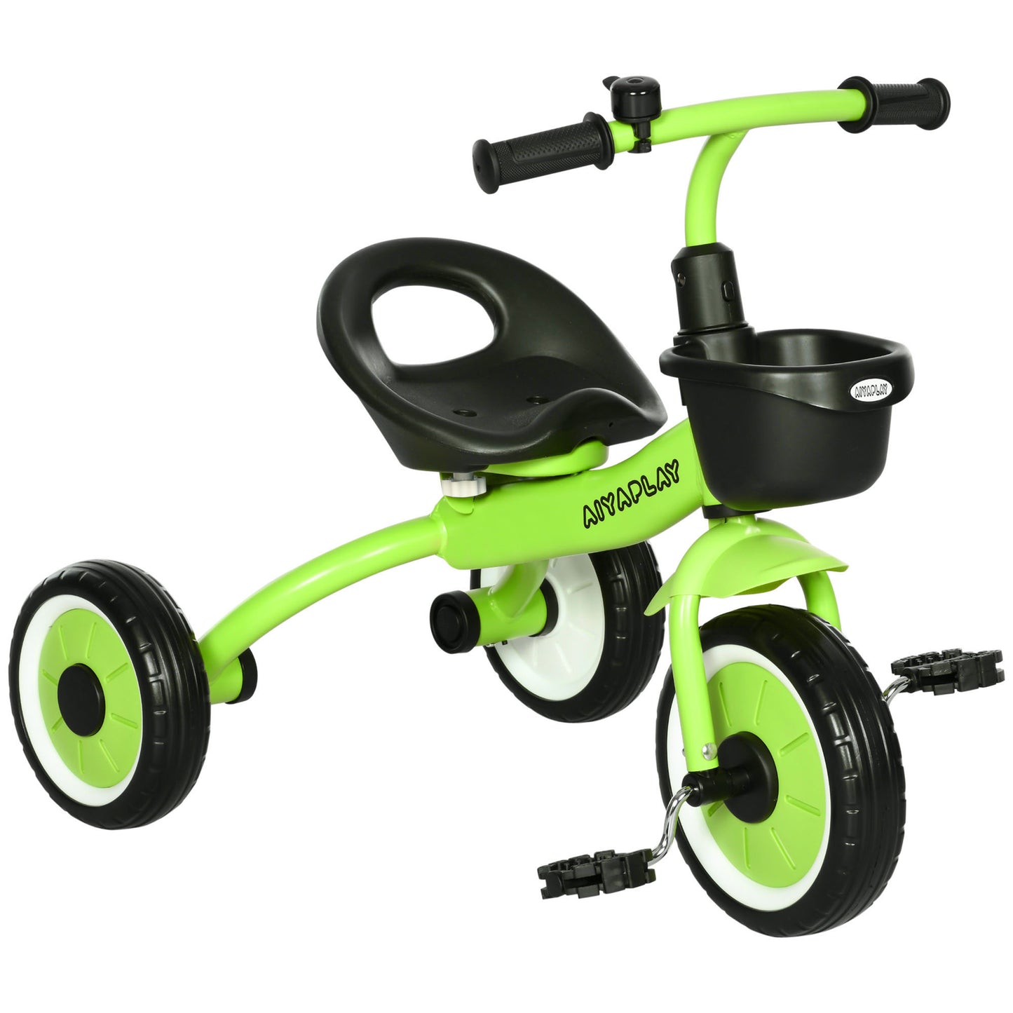 Kids Trike, Tricycle, with Adjustable Seat, Basket, Bell
