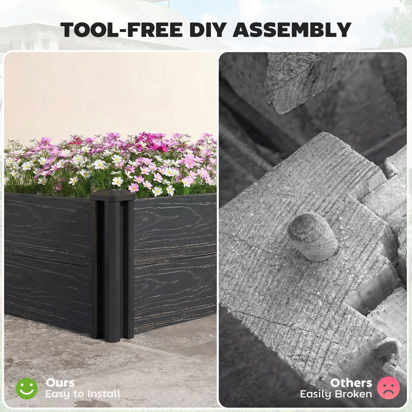 Vinyl Raised Garden Bed Kit (1)