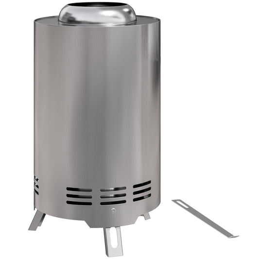 Smokeless Fire Pit, 16 x 16 cm Stainless Steel Portable Wood