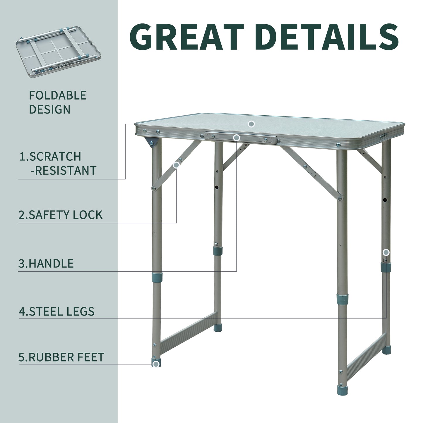 Patio Foldable Picnic Table
