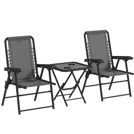Three-Piece Garden Table and Chair Set