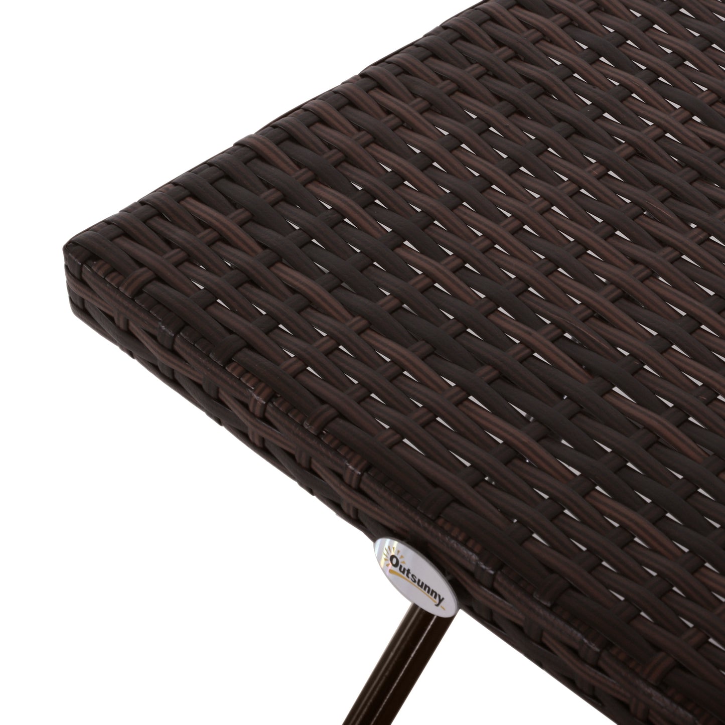 Folding Rattan Garden Coffee Table