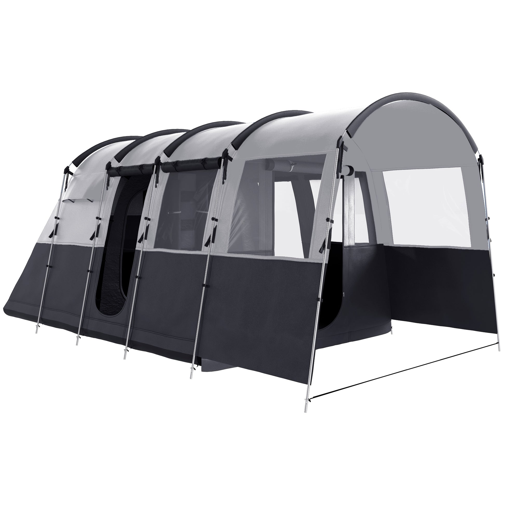 8-Person Camping Tent, Waterproof Family Tent, Tunnel Design