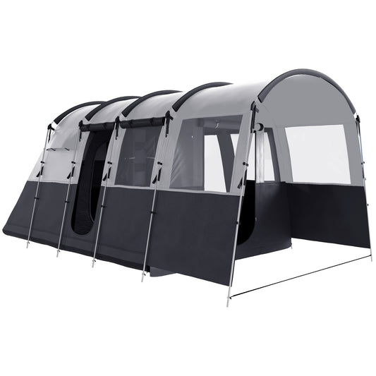 8-Person Camping Tent, Waterproof Family Tent, Tunnel Design