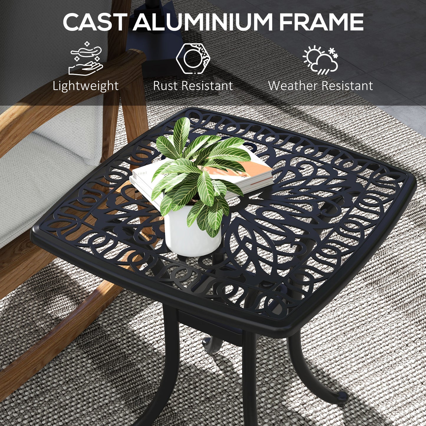 Cast Aluminium Bistro Table