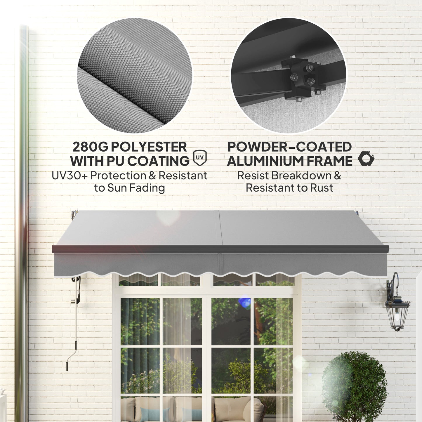 3 x 2.5m Electric Awning with Remote Controller (1)