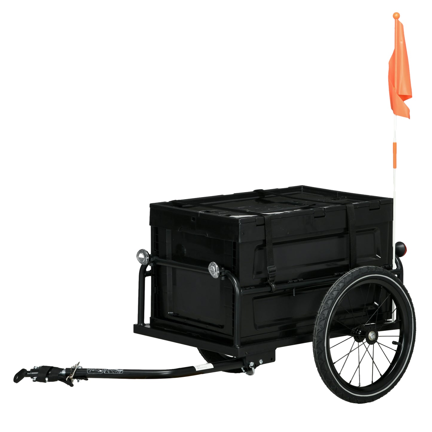 65L Steel Frame Bike Trailer Storage Box