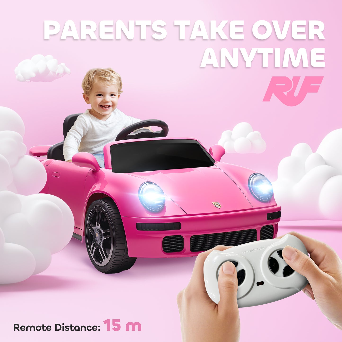 Licensed RUF CTR 2017-Yellowbird Electric Car for Kids