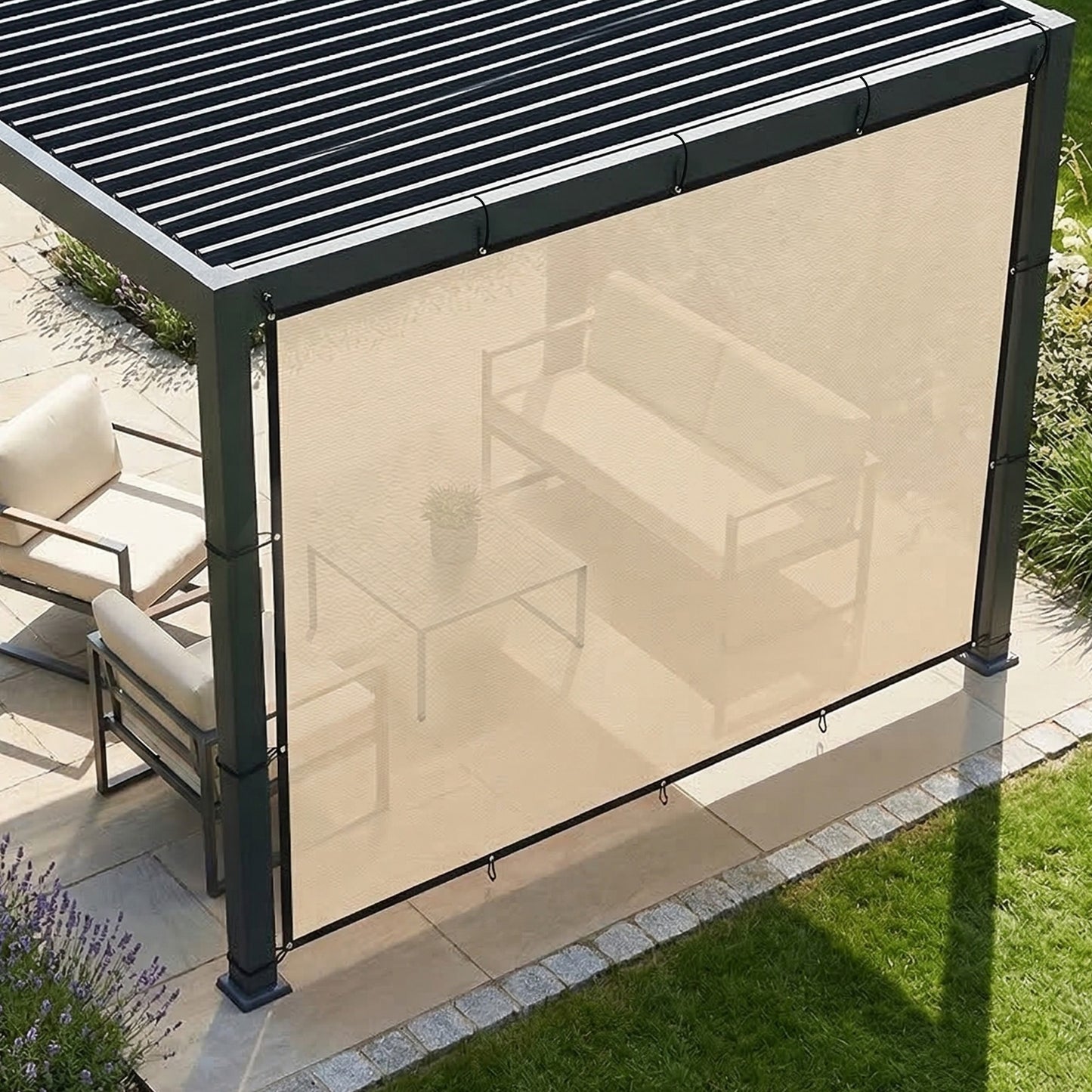 Sun Shade Sail UV Protection Canopy with Stainless Steel Eyelets (1)