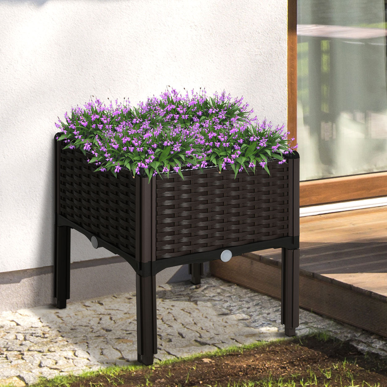 26L Garden Raised Bed Elevated Patio Flower Plant Planter Box PP