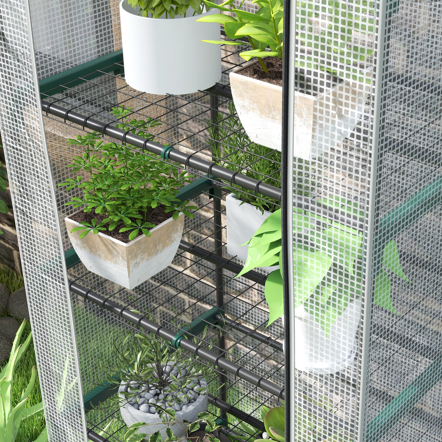 193cm Five Shelf Mini Greenhouse