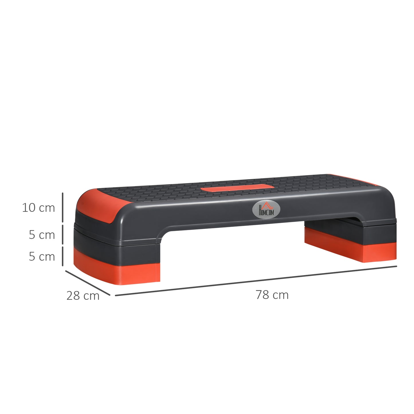 Aerobic Step, 10cm, 15cm & 20cm Height Adjustable Exercise Stepper
