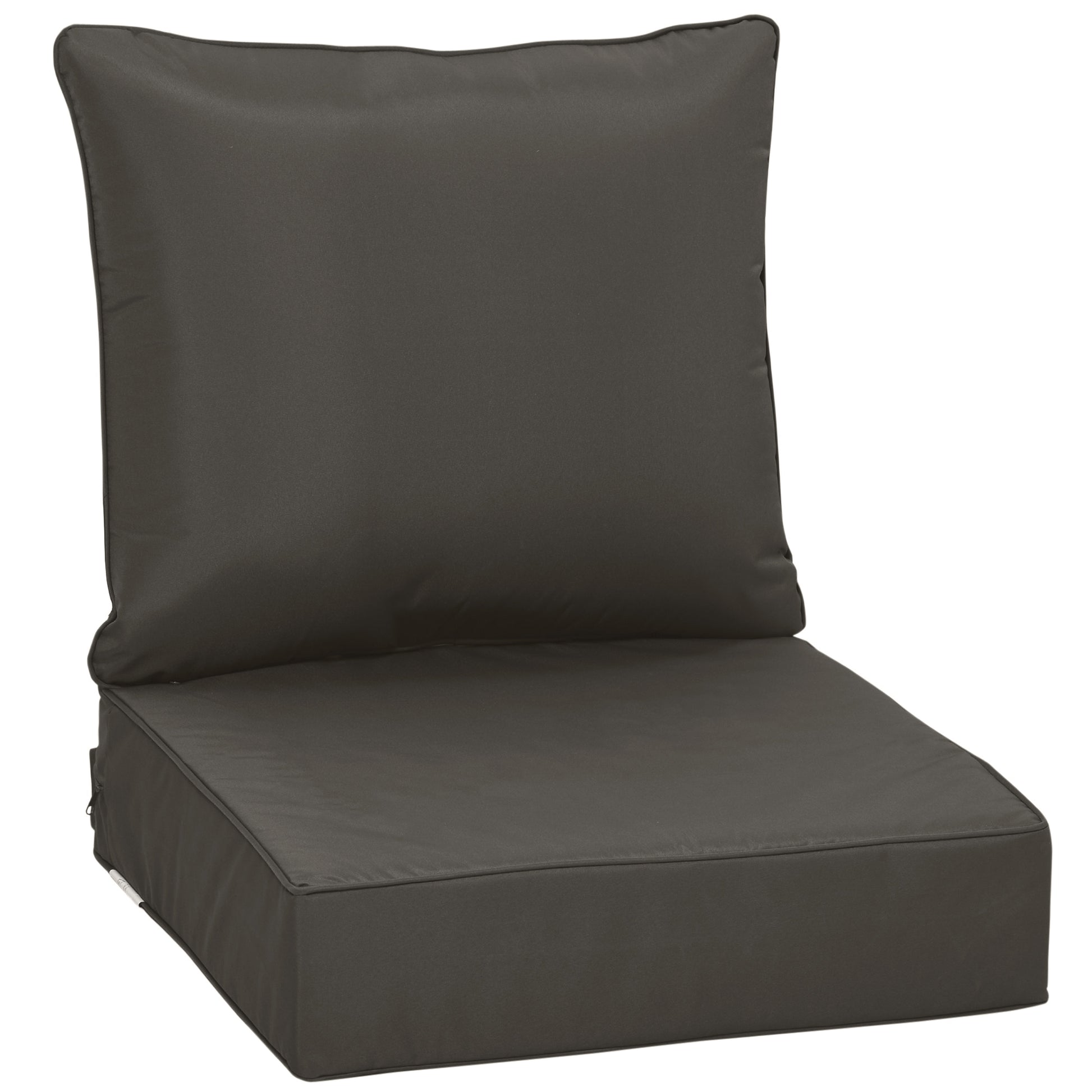 Outdoor Seat and Back Cushion Set Patio Deep Seating Chair