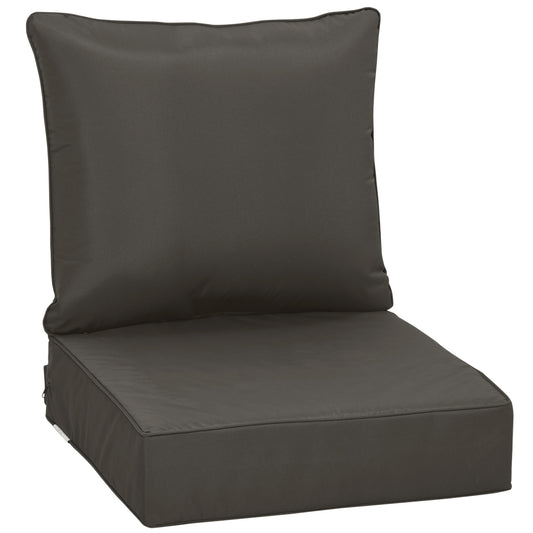 Outdoor Seat and Back Cushion Set Patio Deep Seating Chair