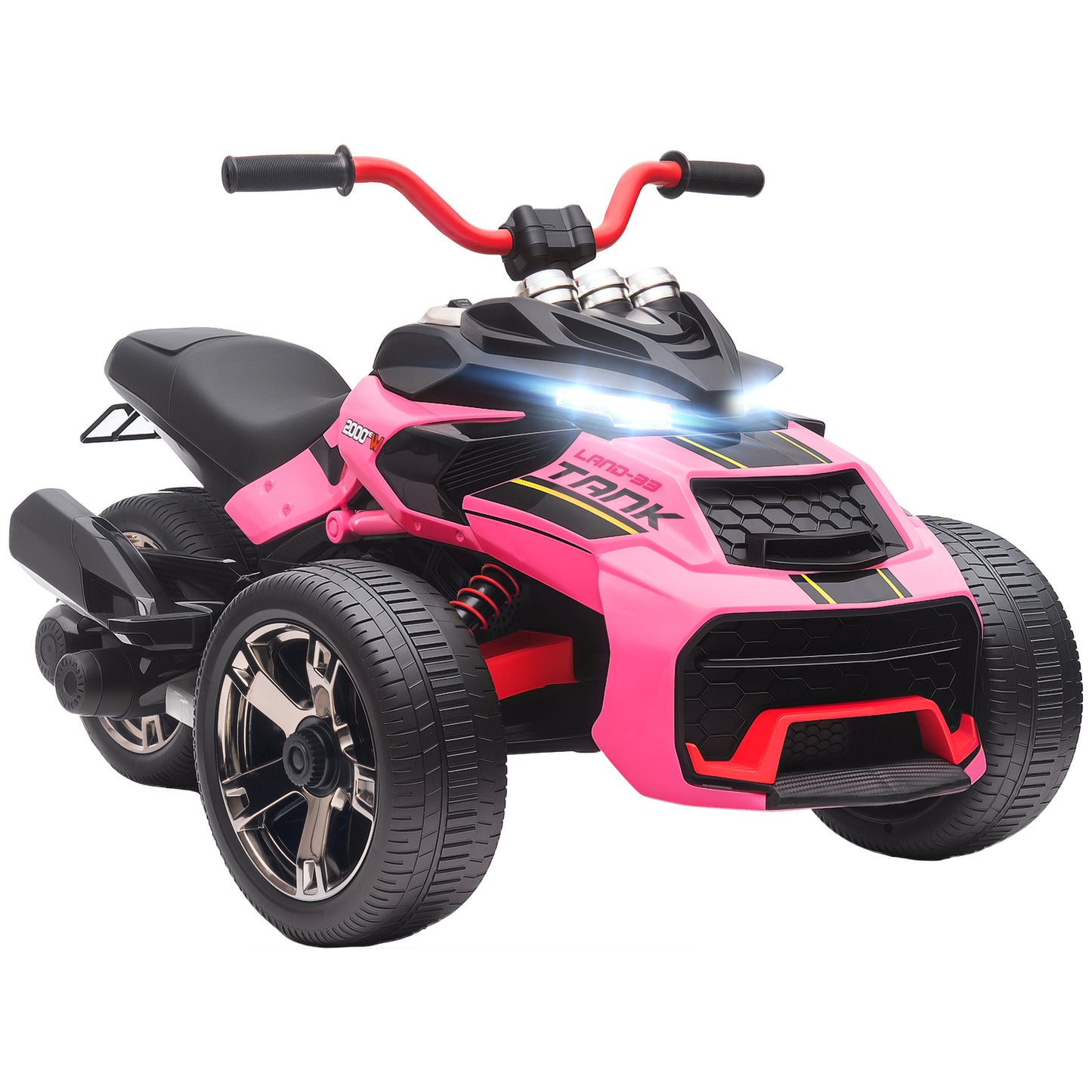 12V Kids Electric Ride On Car with 3 Wheeler, MP3 Player, Horn