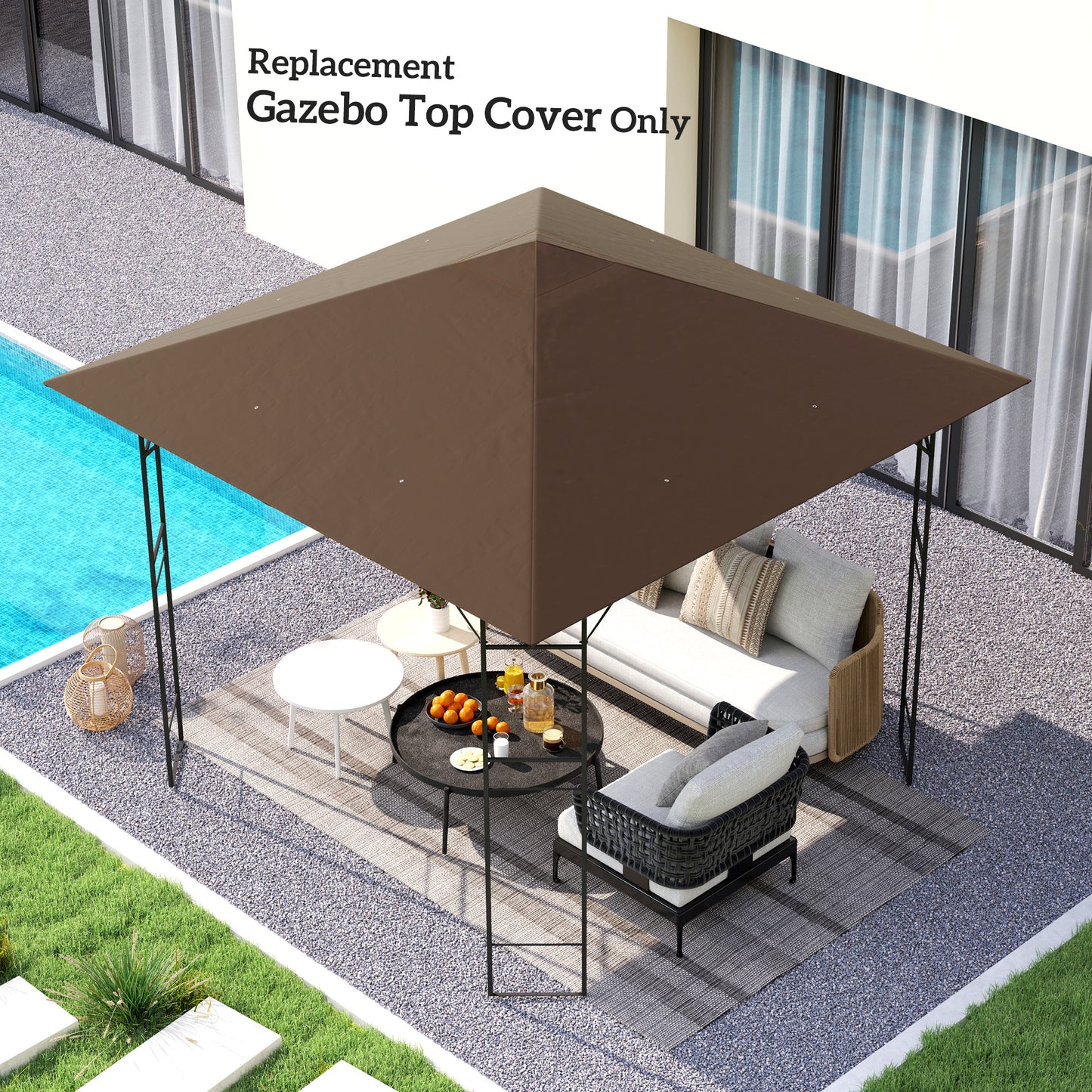 3 x 3(m) Gazebo Canopy Replacement Cover