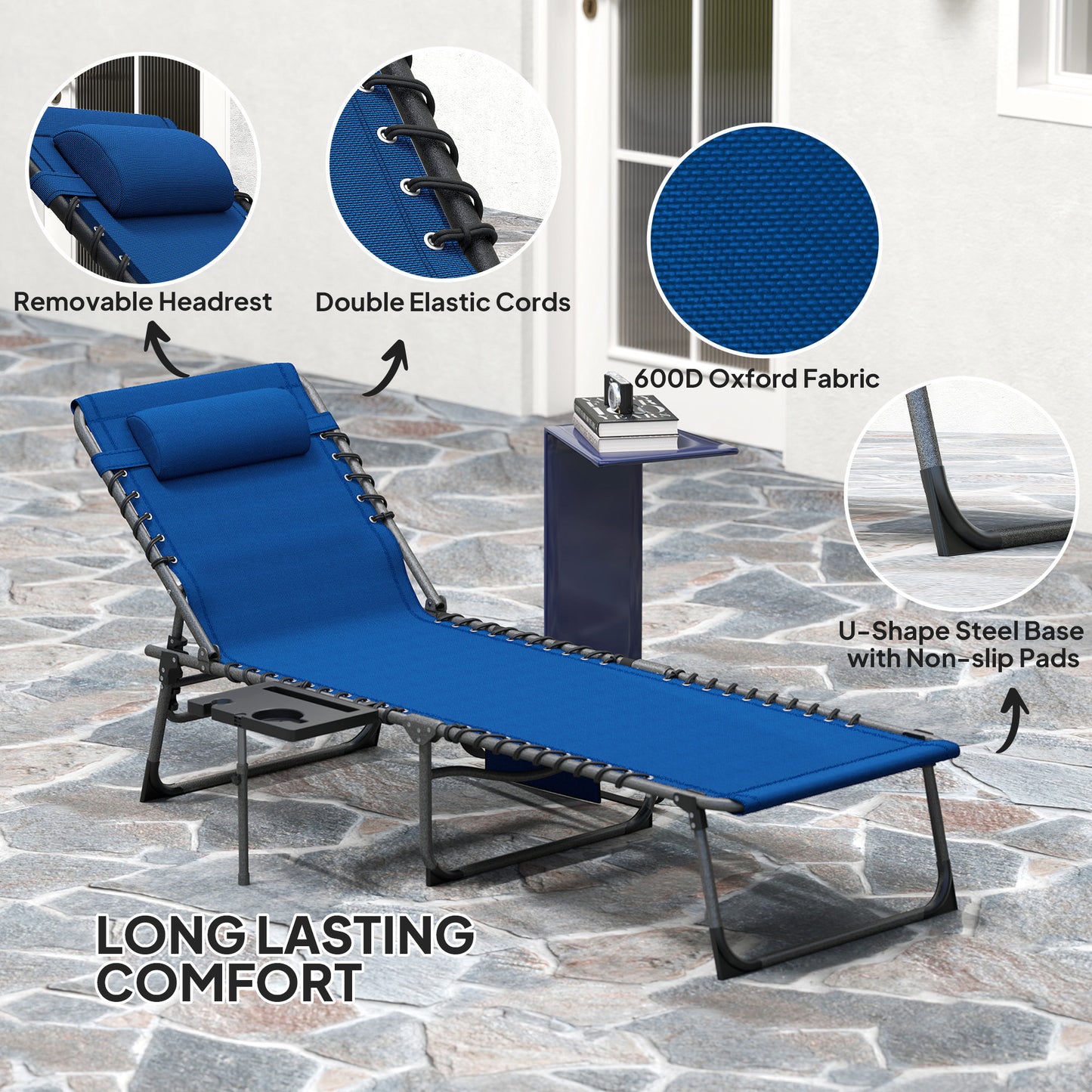 Five-Position Reclining Sun Lounger (2)