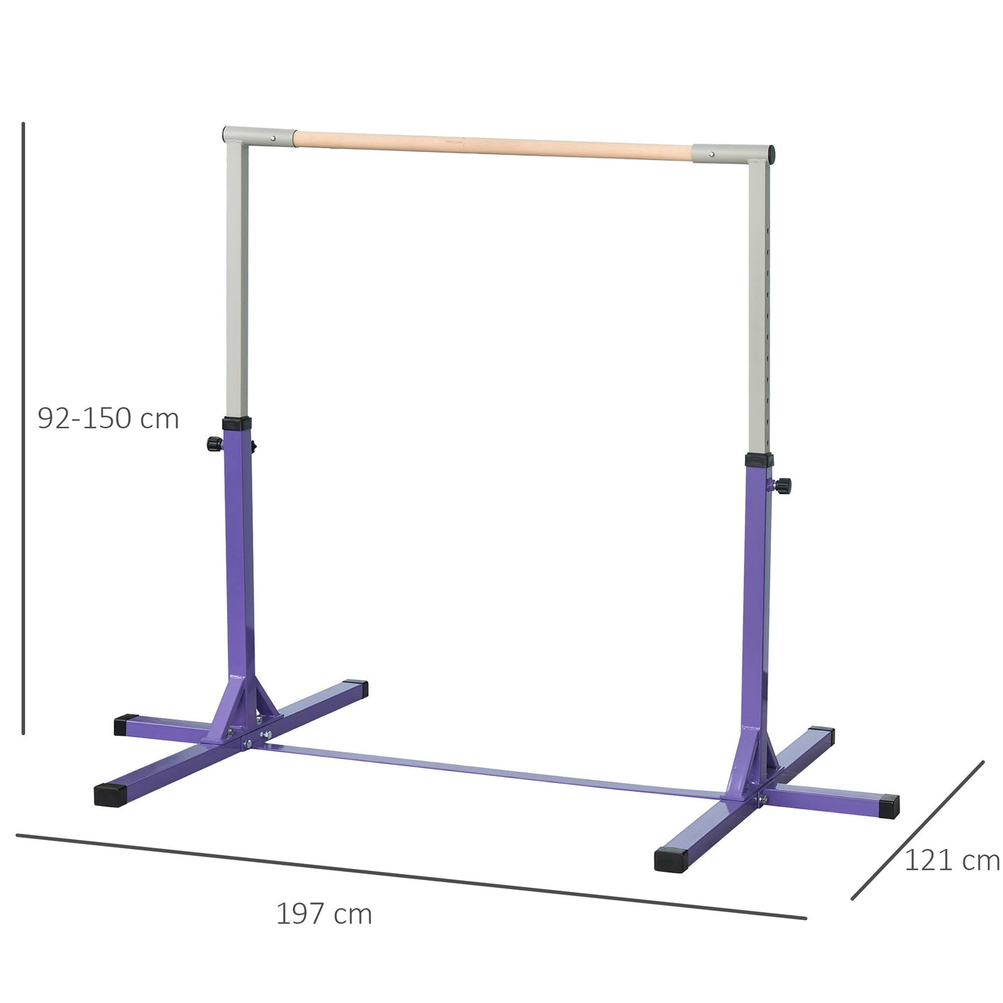 Steel Frame Adjustable Horizonal Gymnastics Bar