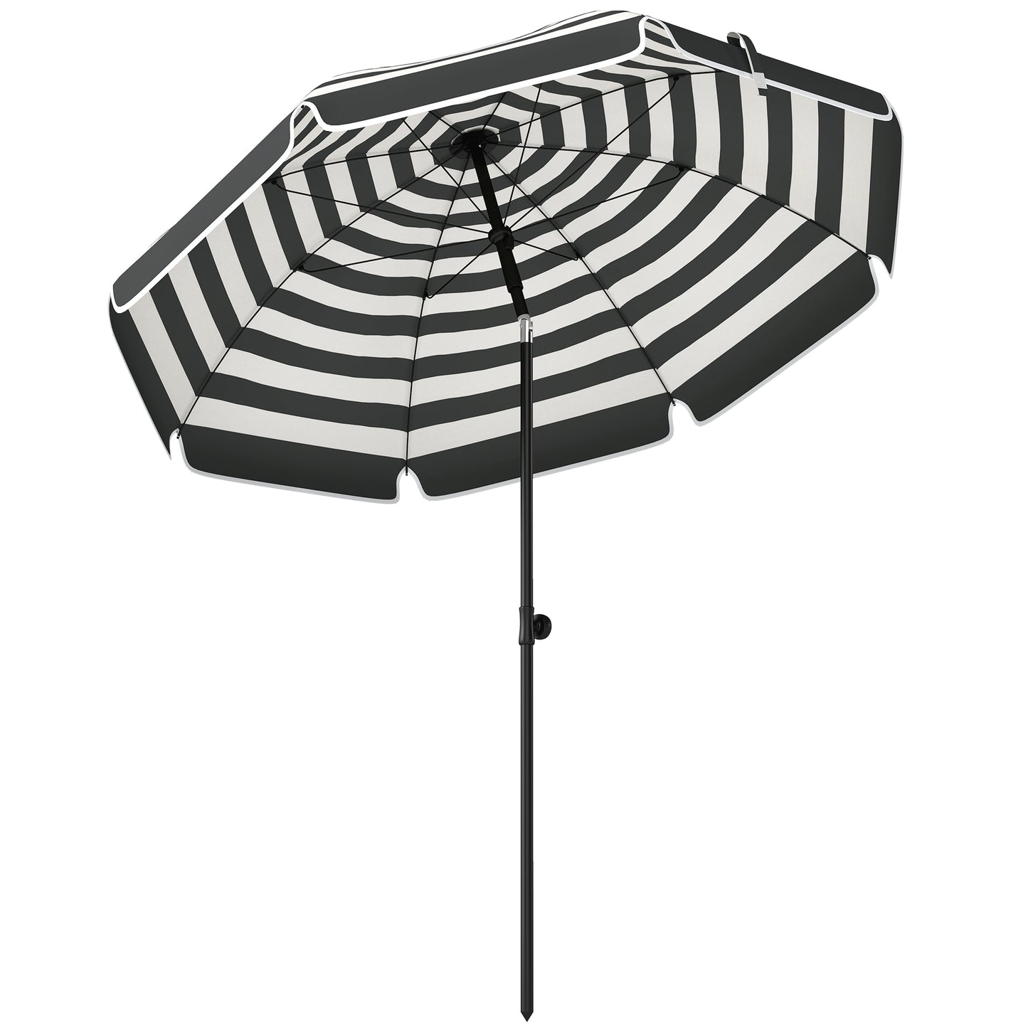 1.8 m Beach Umbrella Parasol with Sand Anchor (2)