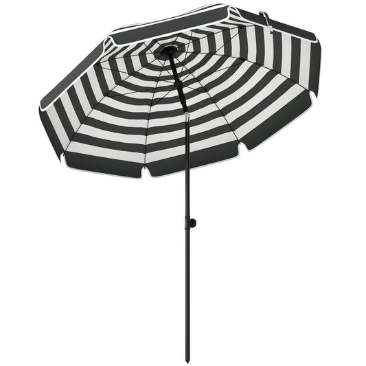 1.8 m Beach Umbrella Parasol with Sand Anchor (2)