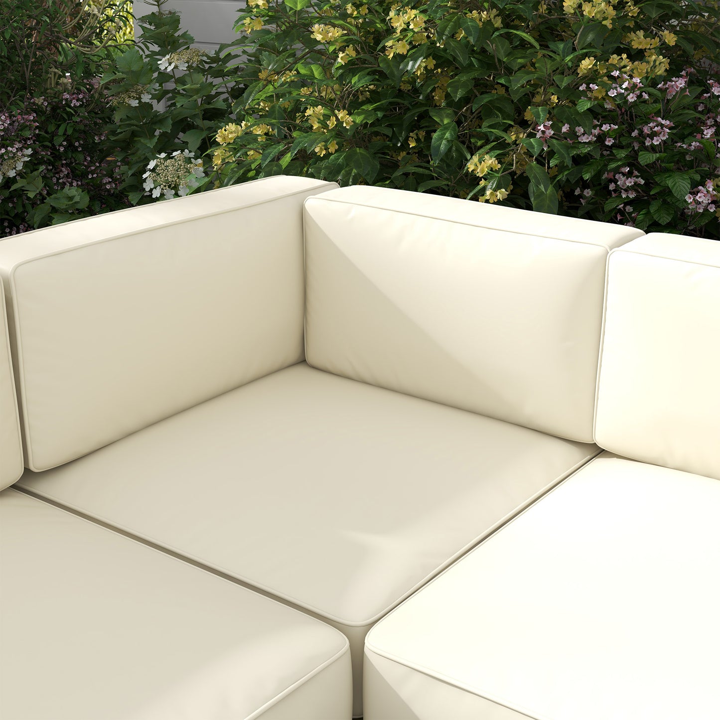 5-Piece Garden Corner Sofa Set with Cushions