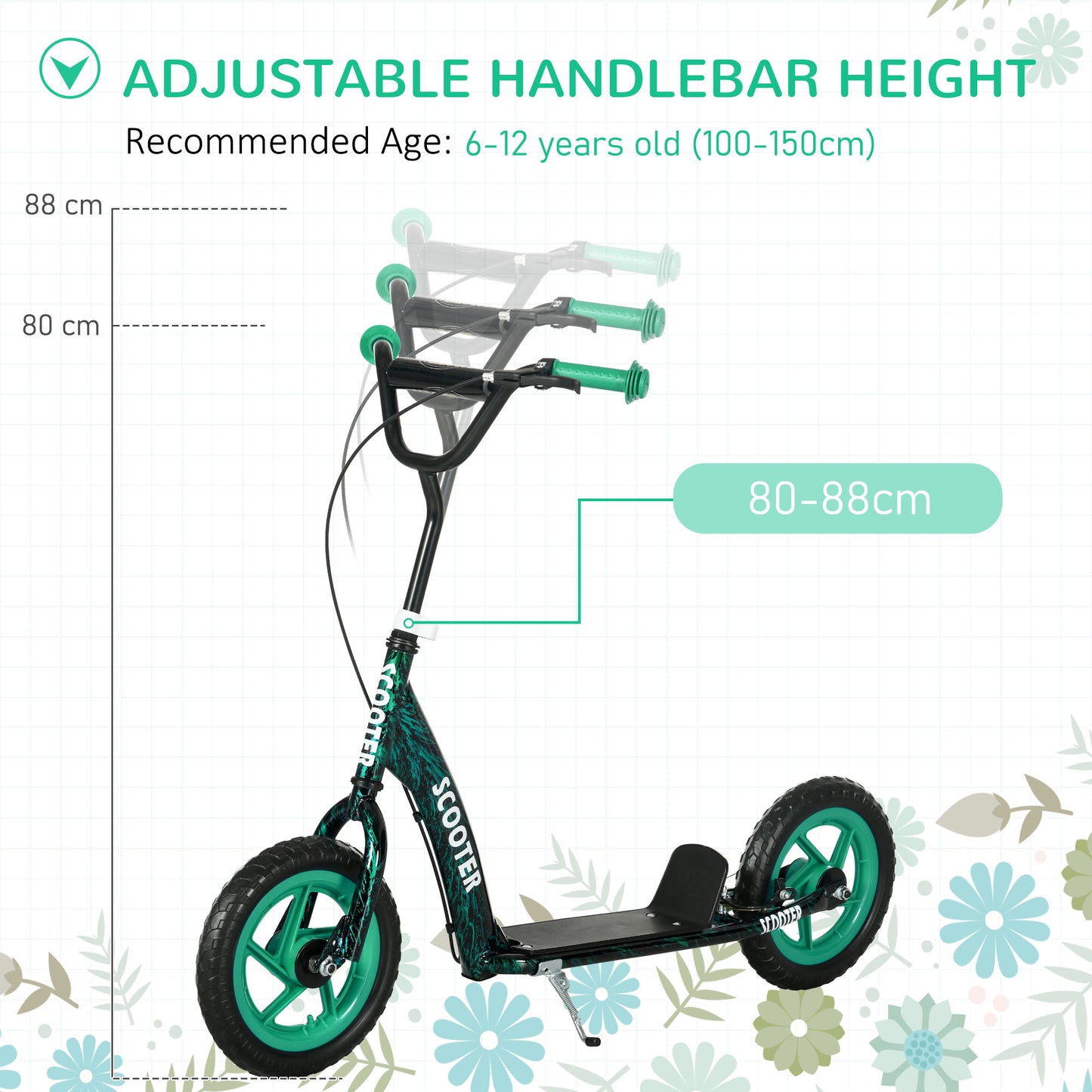 Kids Scooter with Adjustable Handlebar