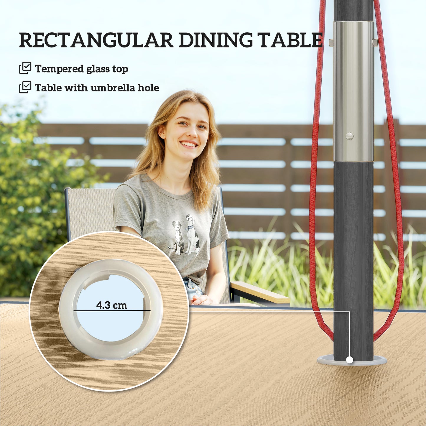 Five-Piece Metal Dining Set, with Glass-Top Table