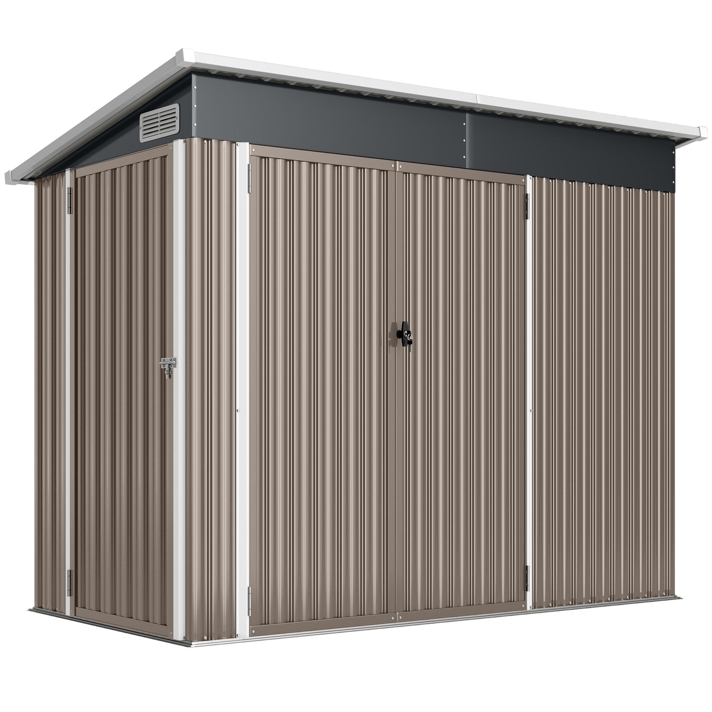 7.5 x 4.3ft Metal Garden Storage Shed