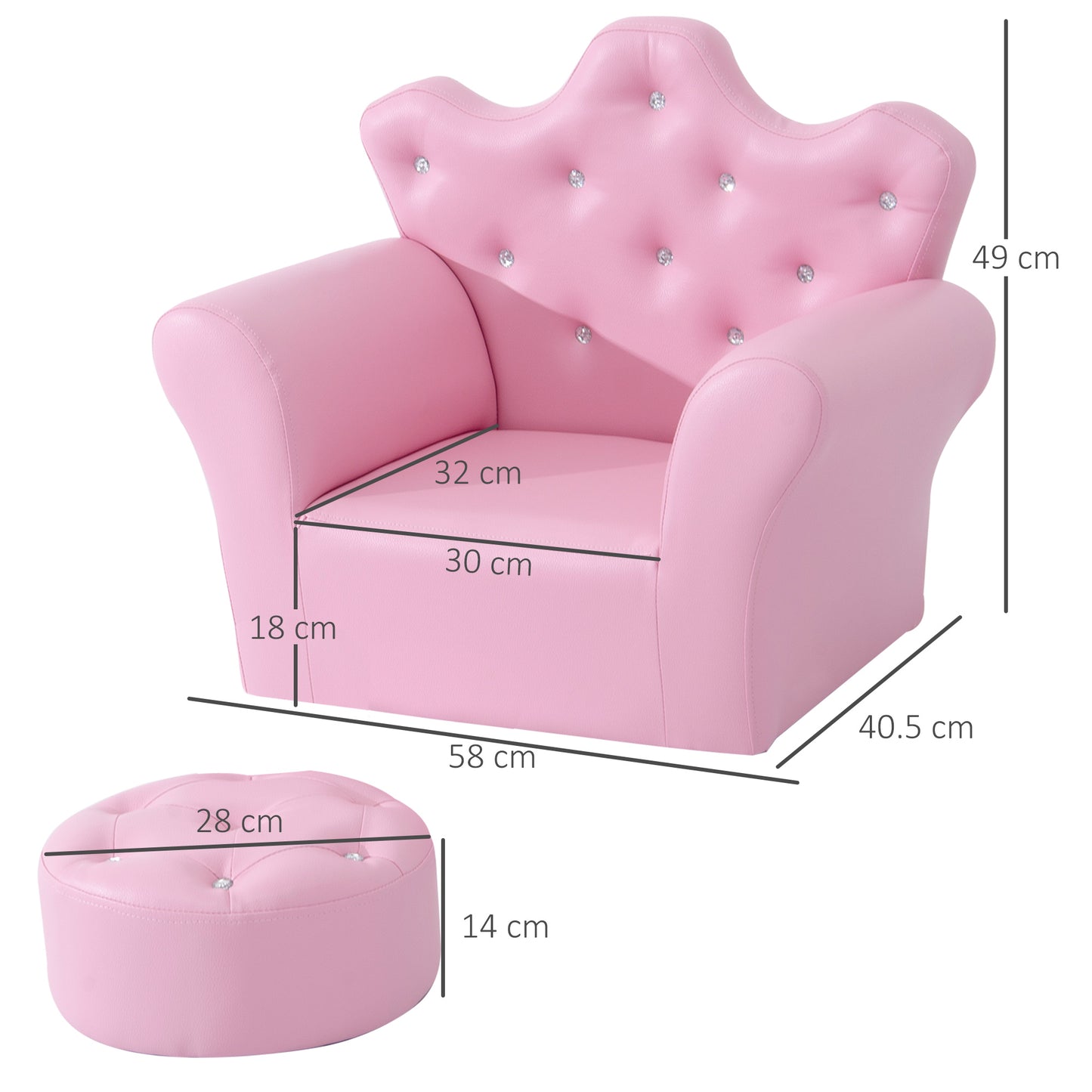 Children Kids Sofa Set Armchair Chair Seat