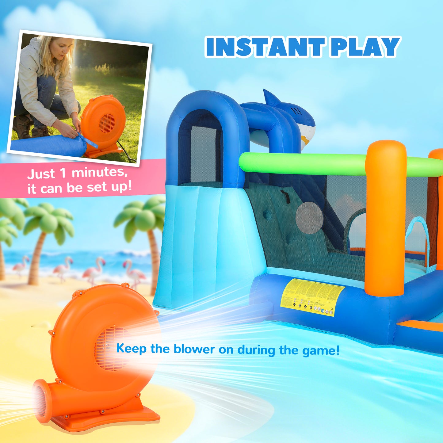 Inflatable Bouncy Castle for Kids