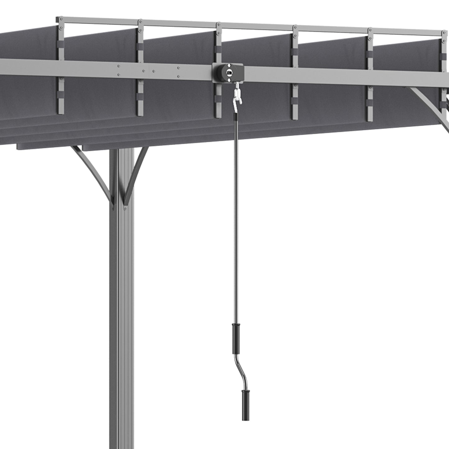 3 x 3(m) Outdoor Pergola with Retractable Roof