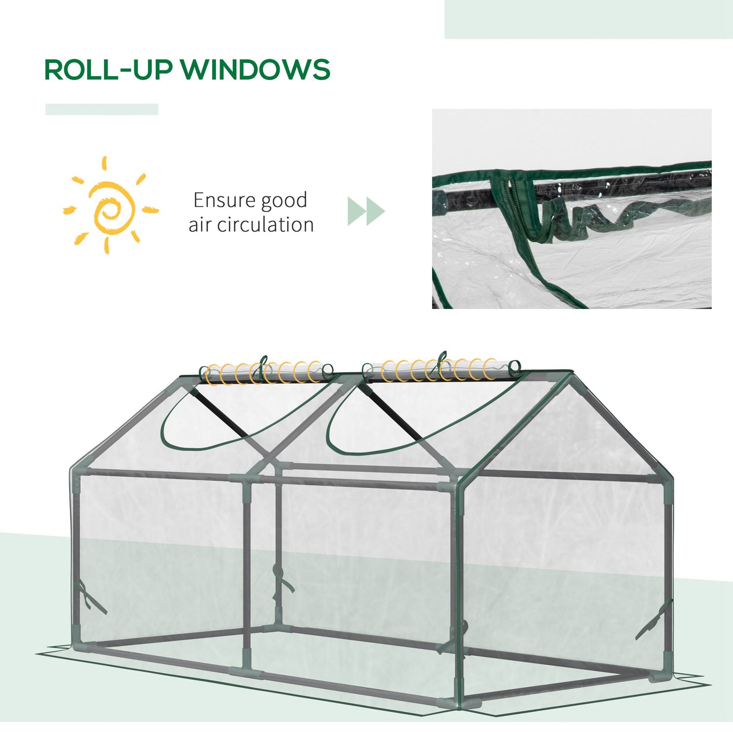 Mini Greenhouse Portable Flower Planter Vegetable Grow House