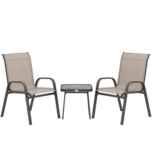 3 Pieces Outdoor Bistro Set