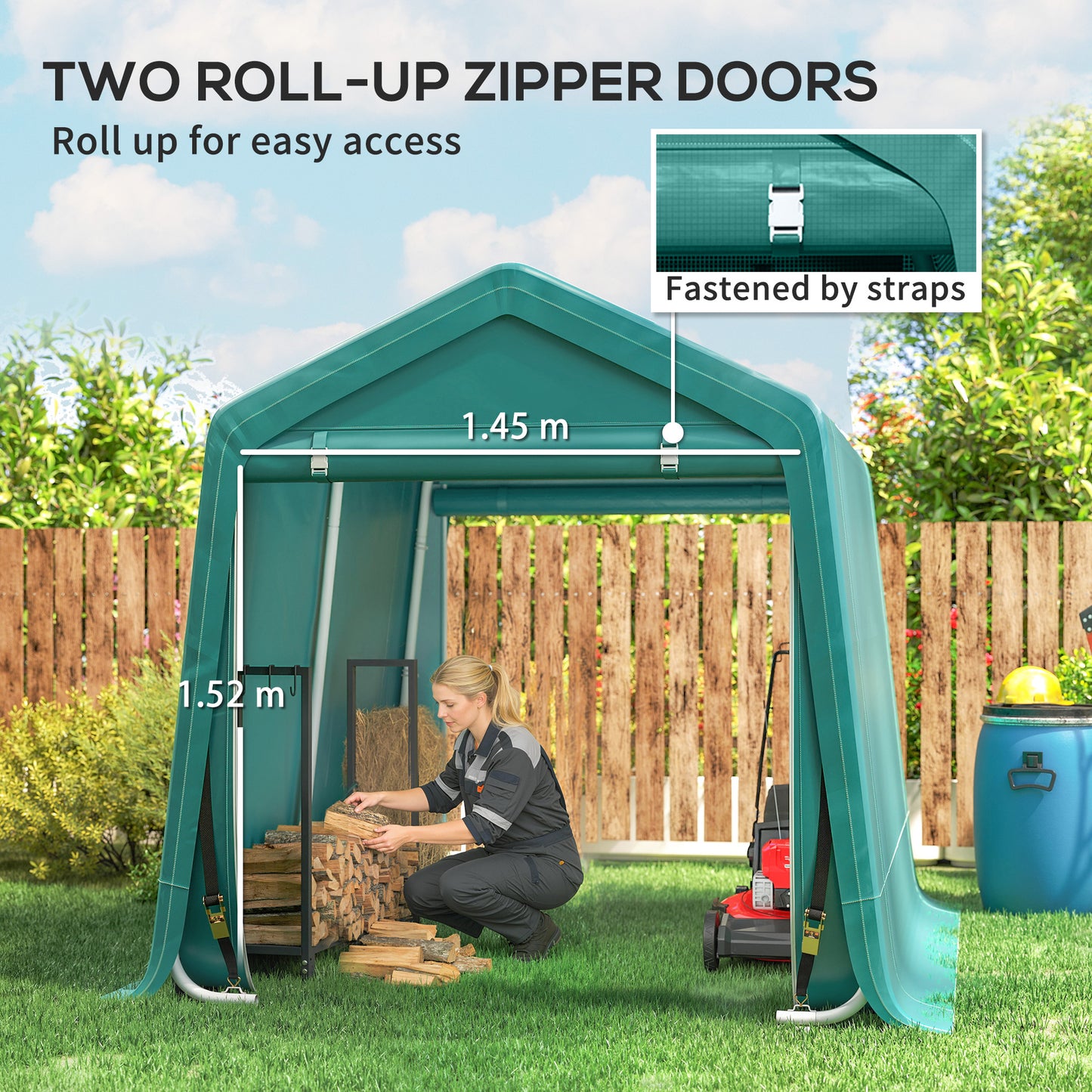 8 x 6.5 ft Outdoor Garden Storage Shed (1)