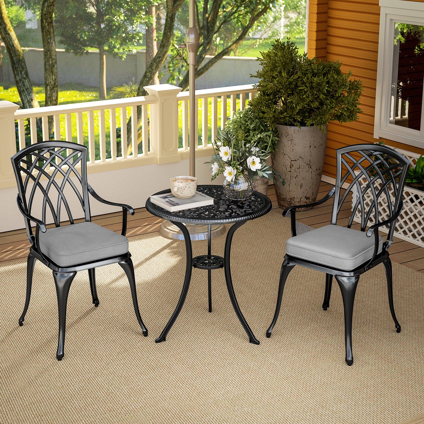 Three-Piece Cast Aluminium Bistro Set