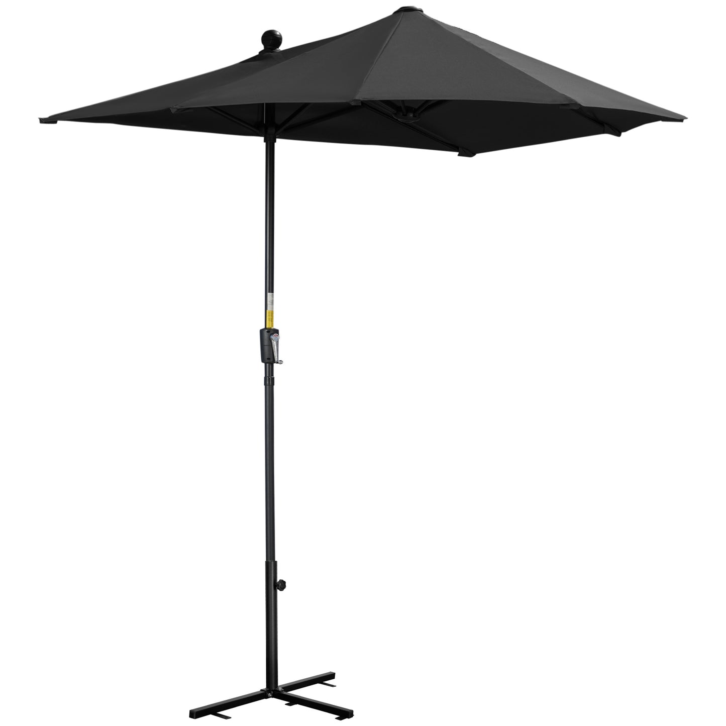 2m Half Parasol Market Umbrella Garden Balcony Parasol
