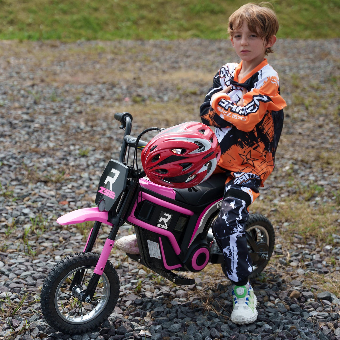 24V Electric Motorbike with Twist Grip Throttle, Music, Horn