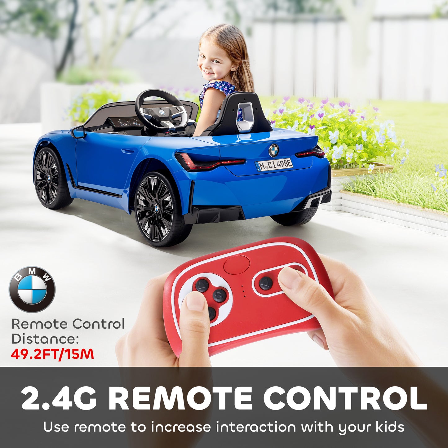 BMW i4 Licensed 12V Kids Electric Ride-On Car