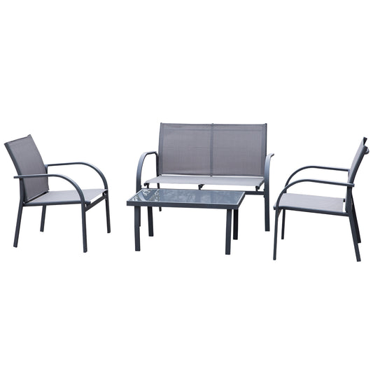 Four-Piece Minimal Garden Patio Set