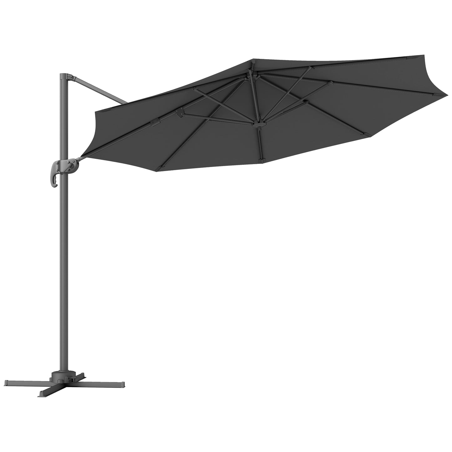 3 x 3m Overhanging Cantilever Parasol
