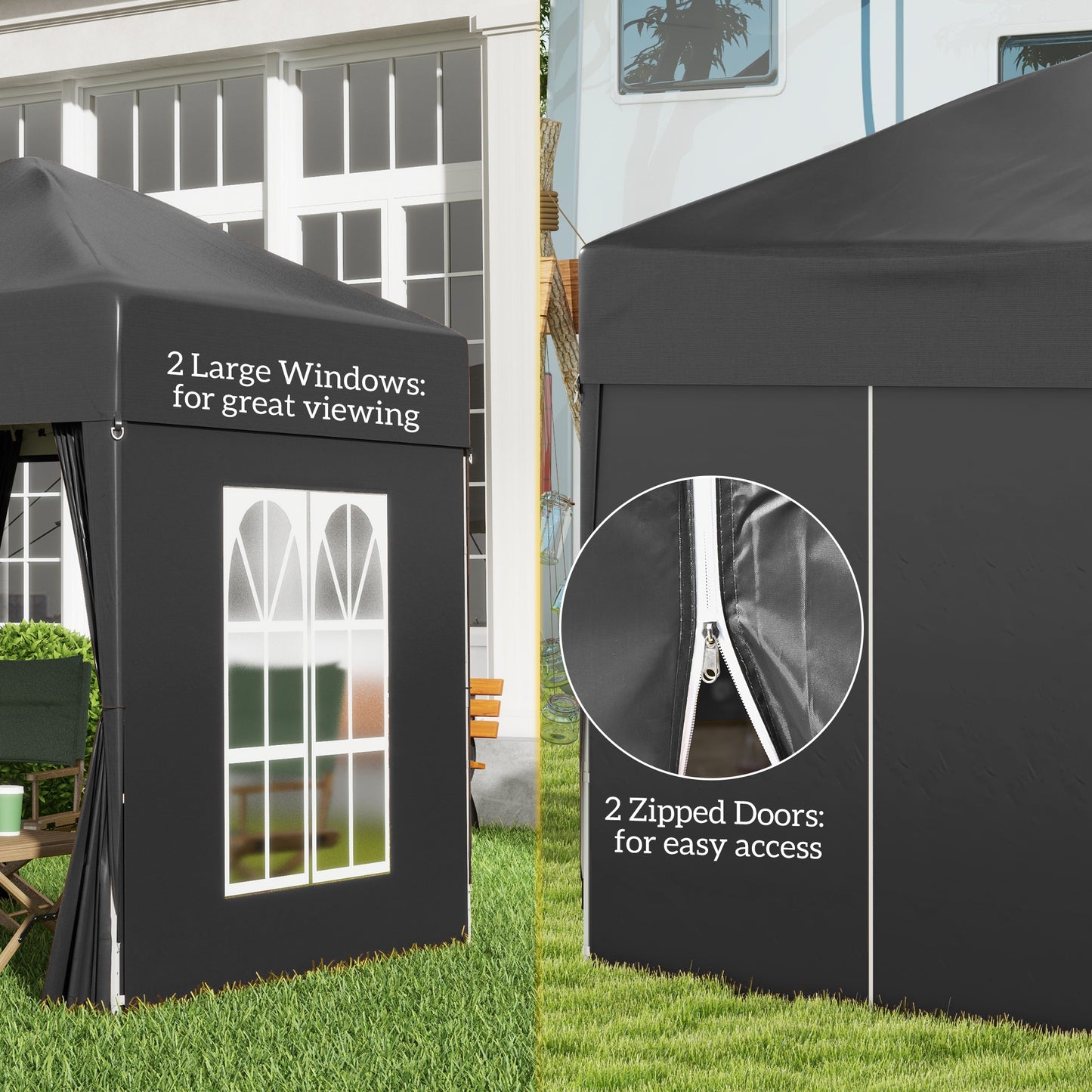 2 x 2 m Garden Pop Up Gazebo, Wedding Party Tent Marquee
