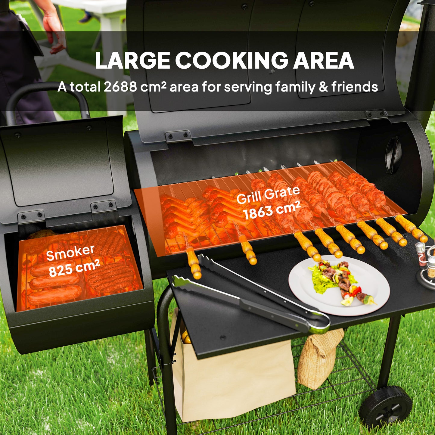 Barbecue Grill Portable Outdoor Charcoal BBQ Grill