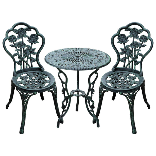 Cast Aluminium Outdoor Patio Garden Bistro Elegant Design Table
