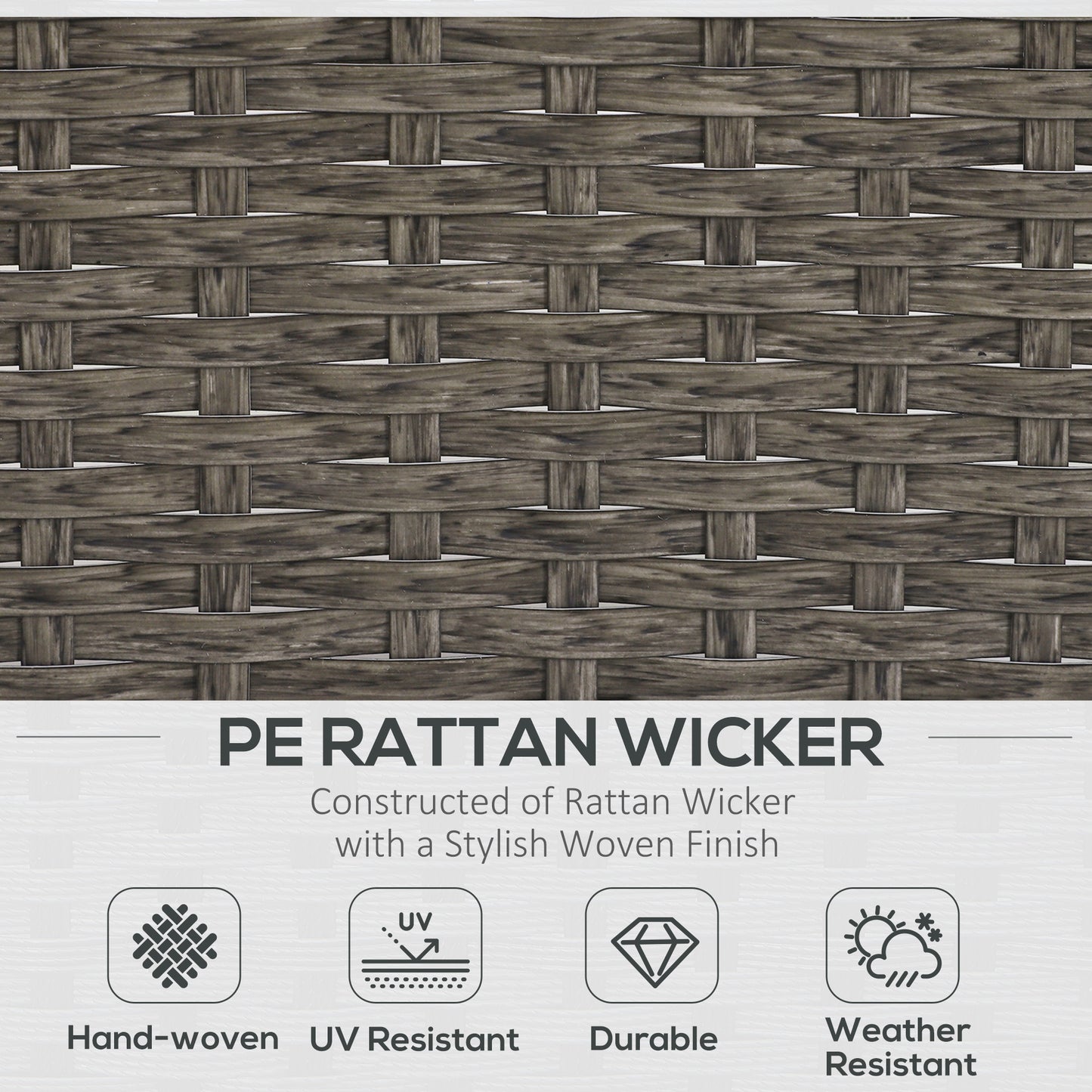5 Pieces PE Rattan Garden Furniture Set (2)
