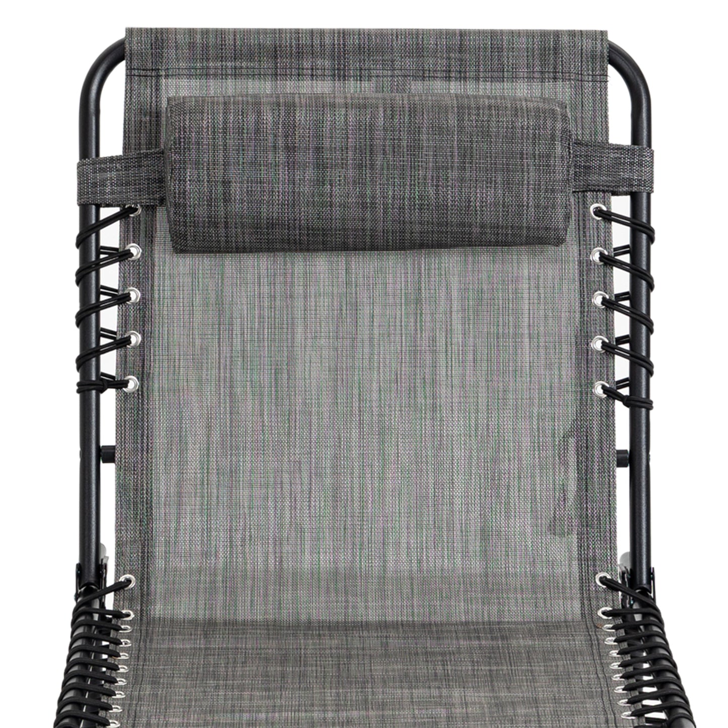 Portable Sun Lounger Set of 2, Folding Camping Bed Cot