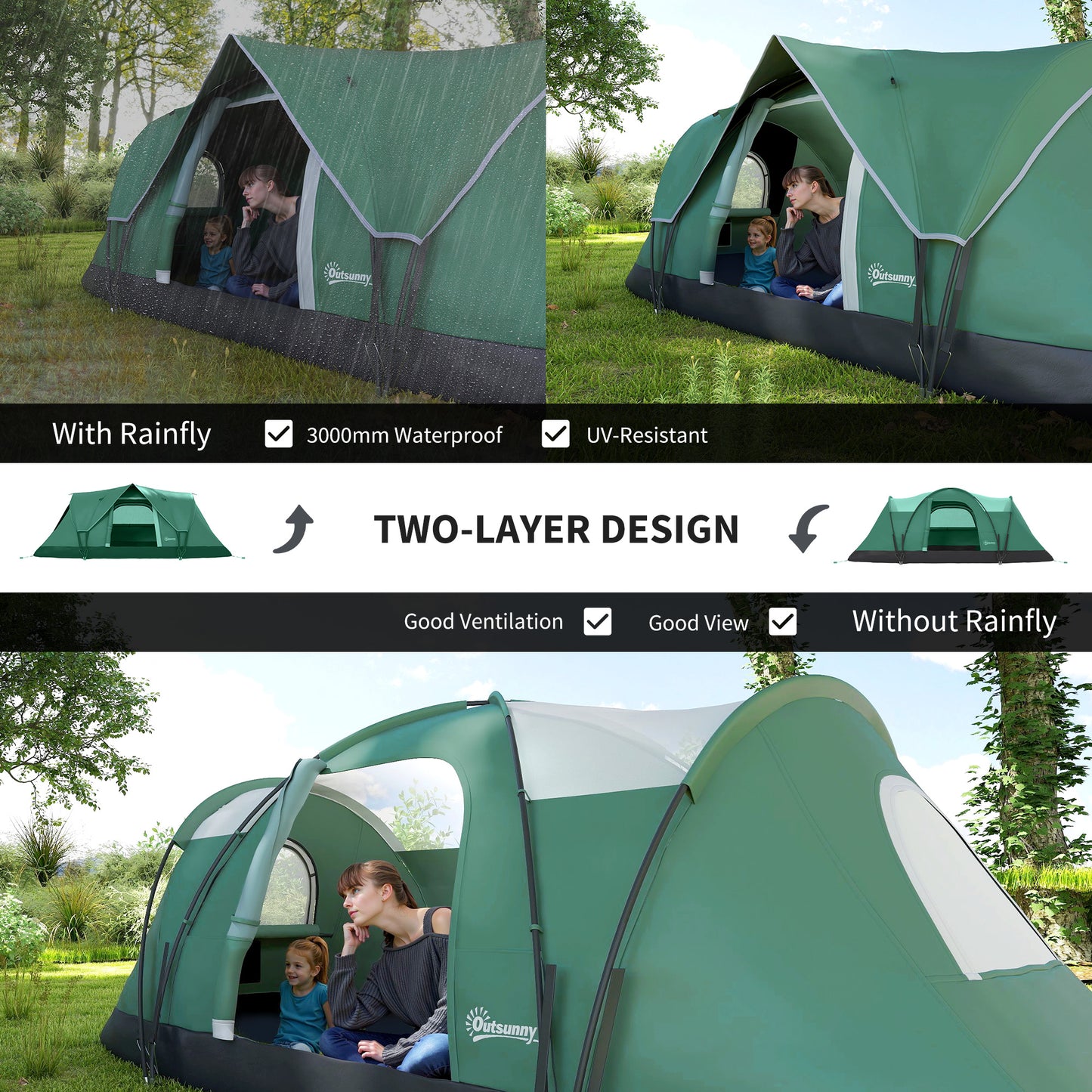 5-6 Man Dome Camping Tent